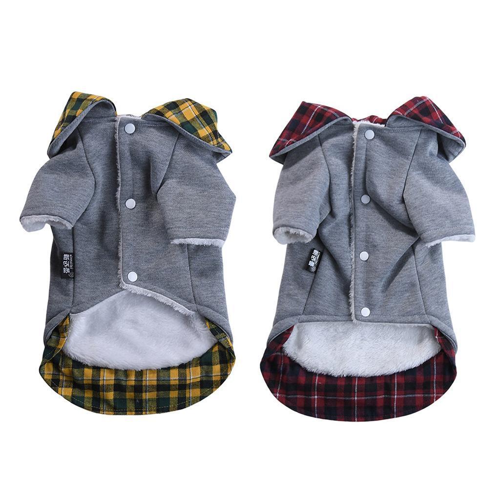 Dog Autumn Winter Warm Cotton Coat For Small Medium Dogs Puppies