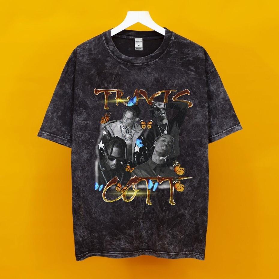 Áo thun nam nữ TRAVISSCOTT loang đen nam nữ chất liệu 100% cotton mát mẻ dáng unisex