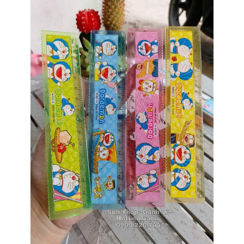 Combo 10 cây thuớc kẻ 15 cm họa tiết hoạt hình cute dành cho học sinh