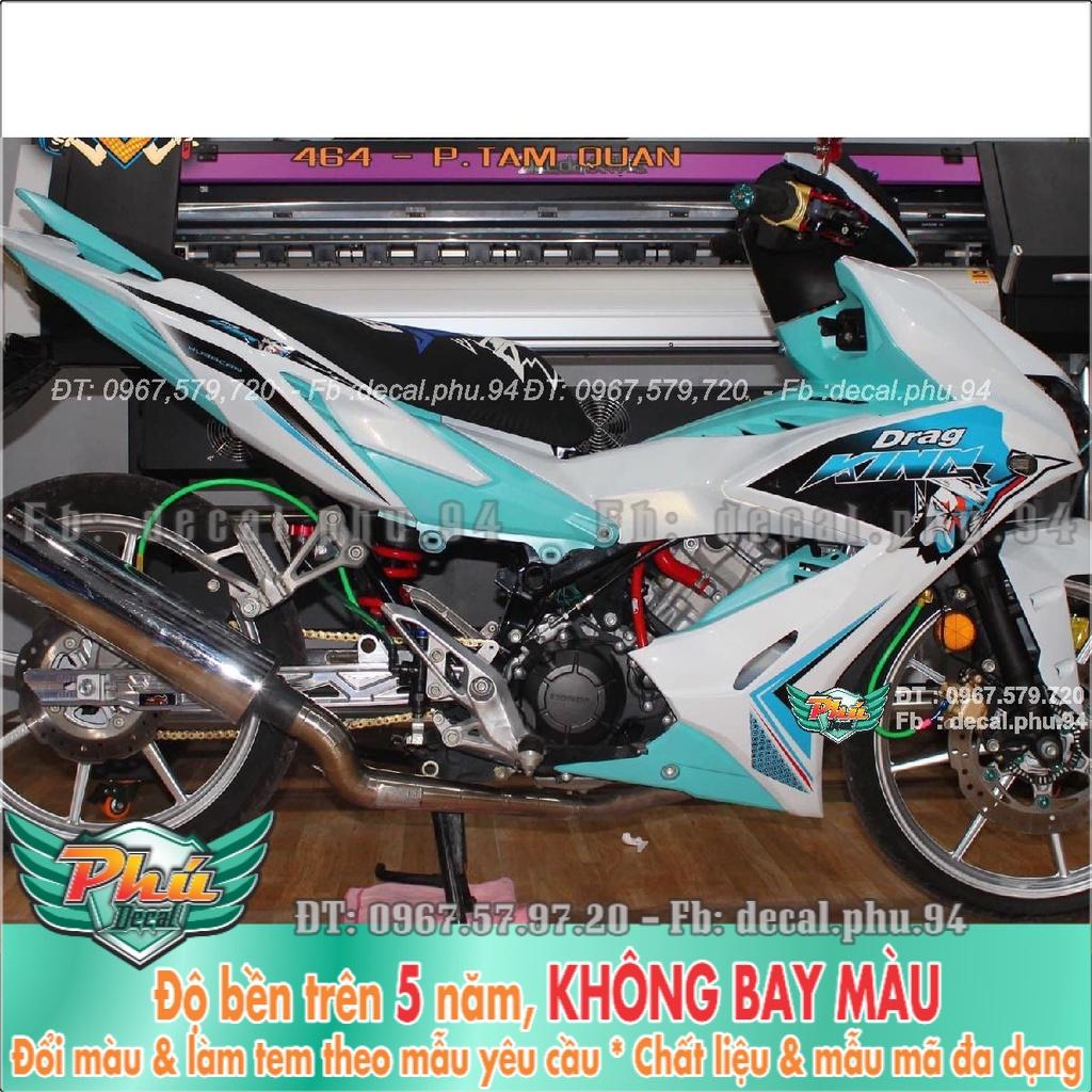 Tem Rời Winner X Trắng xanh King drag