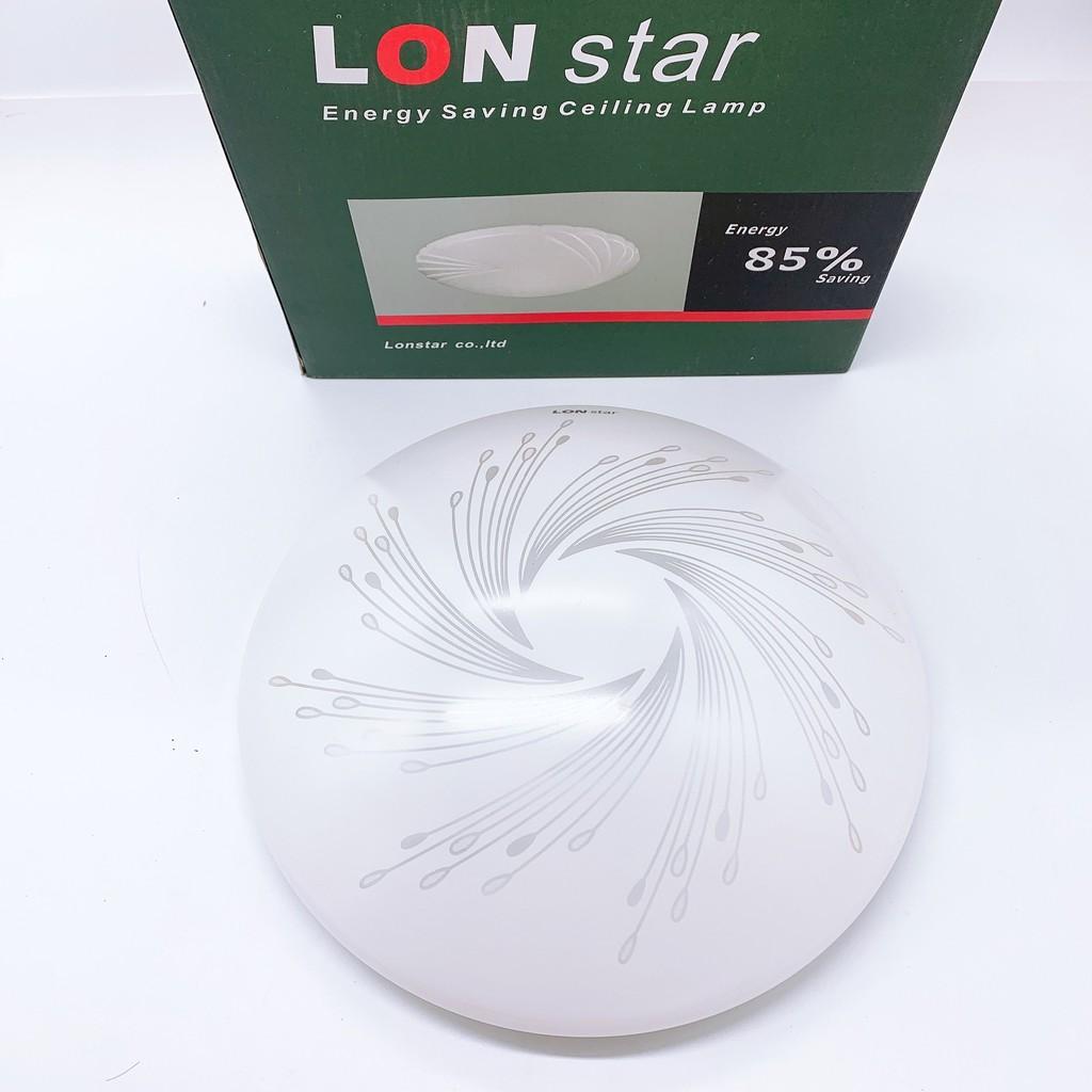 Đèn ốp trần trang trí ban công,phòng vệ sinh,cầu thang 22W phi 26cm ốp nổi tròn Thương hiệu LONstar