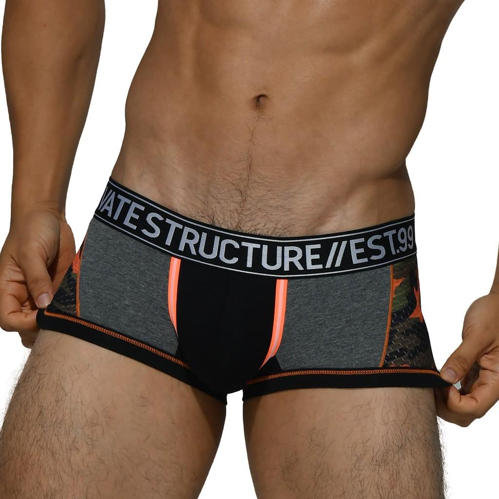 Quần lót nam cao cấp Private Structure họa tiết lính rằn ri Men's Underwear Military Trunk SMUY4021
