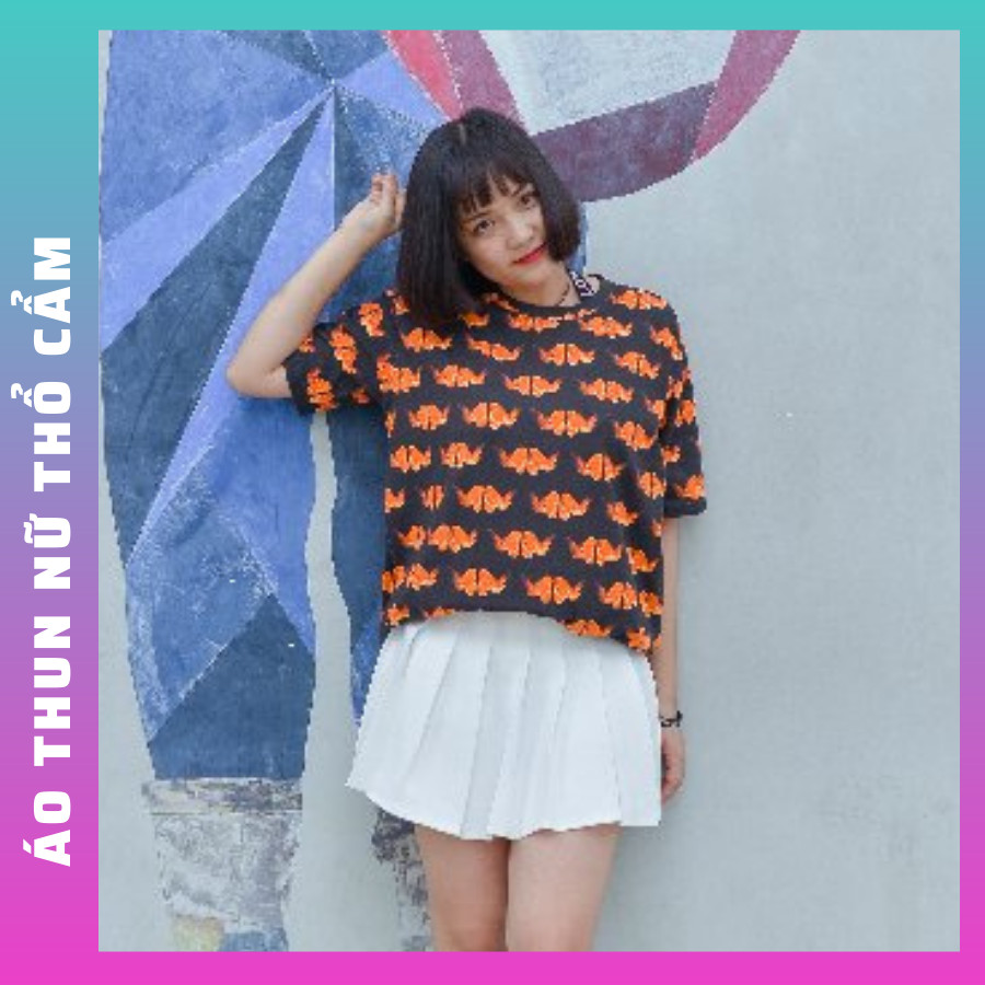 Áo thun nữ freesize chất liệu thun cotton 100% ÁO ĐẸP - GIÁ RẺ - HÌNH CHỤP THẬT . CÓ THỂ LÀM ÁO CẶP BẠN THÂN NỮ