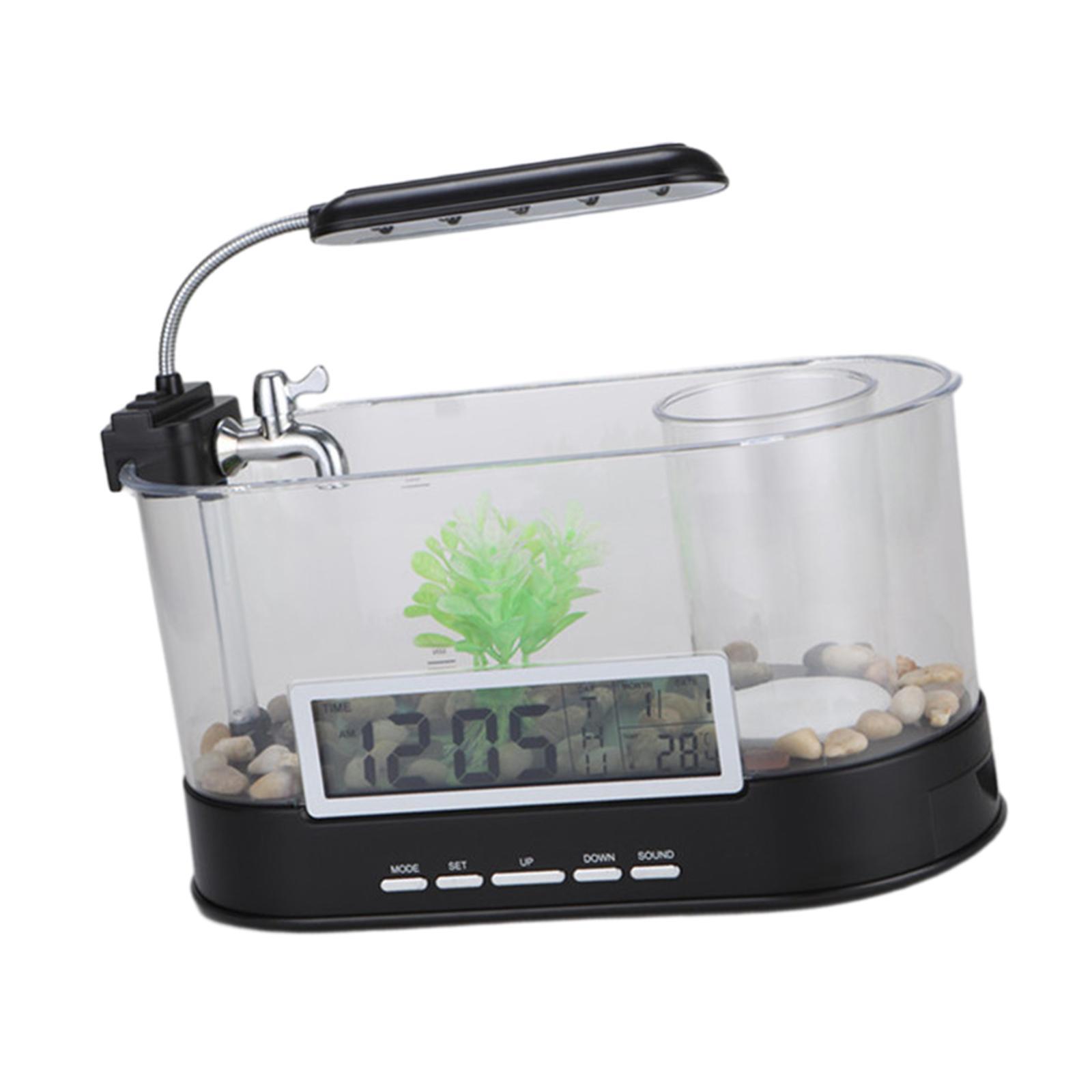 Fish Tank USB Green Landscape Pump Decoration for Goldfish Turtle Small Fish