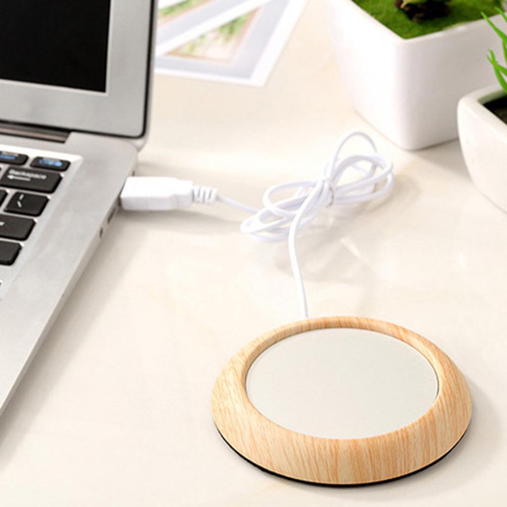 Ceramic Glass Cup Warmer Heat Tea Mug Mat Coaster Keep Coffee Warm Heater 5W