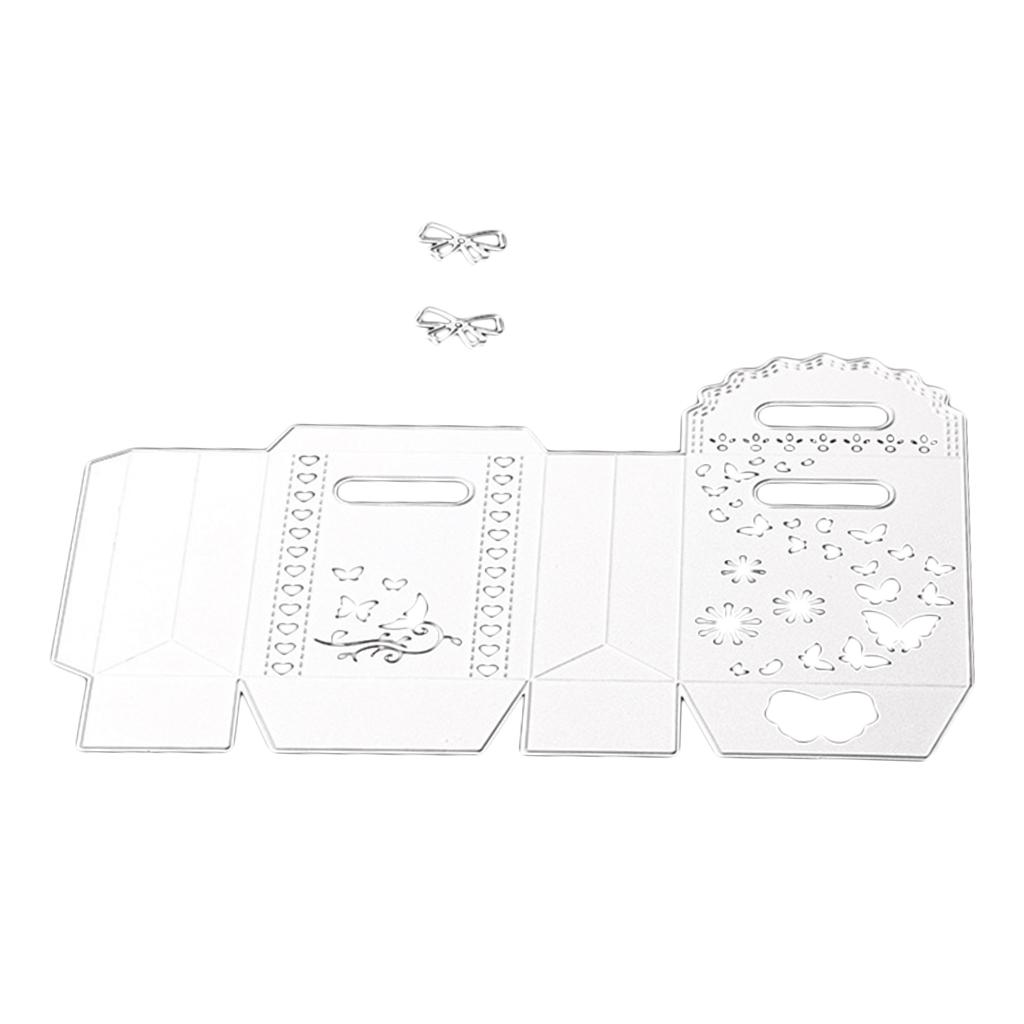 Nơ Tặng Túi Cắt Chết Stencil Thêu Sò Thẻ Dập Nổi Thủ Công