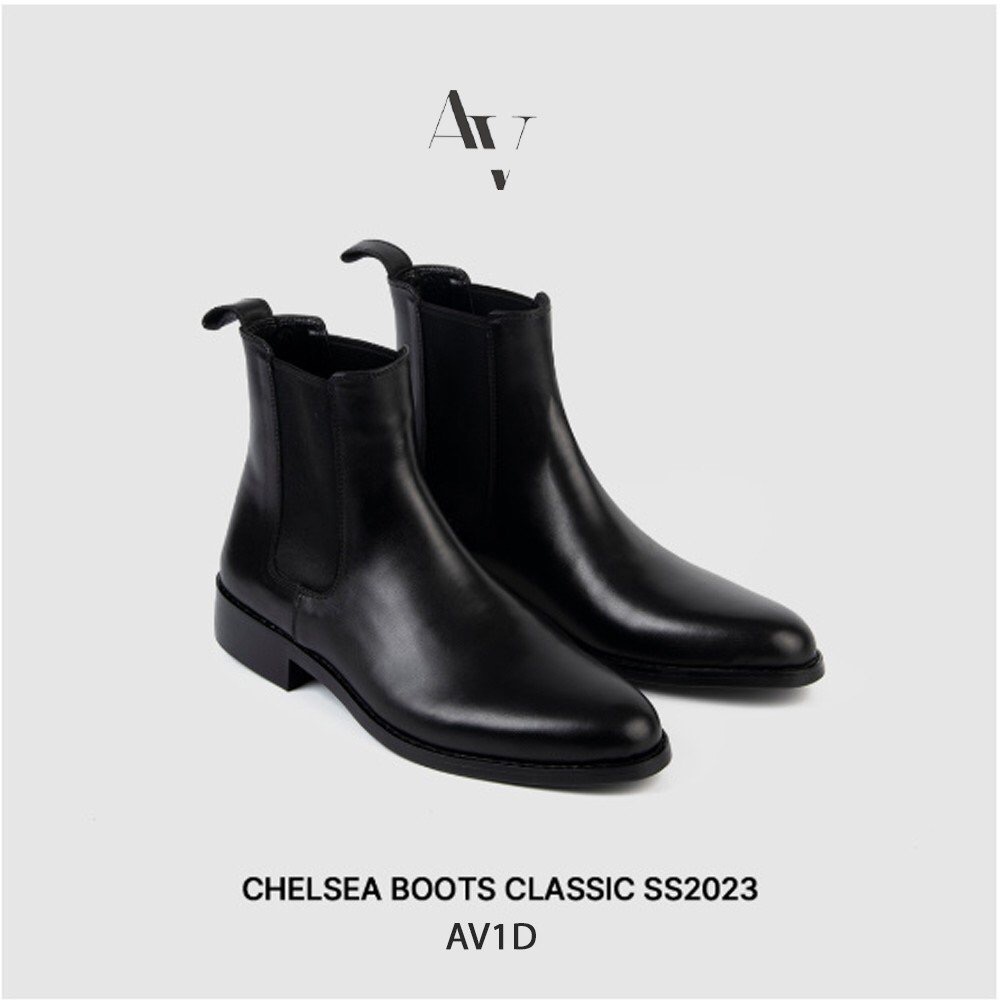 Giầy da nam chelsea boot chất lượng cao da thật 100% mẫu giầy hot nhất 2023