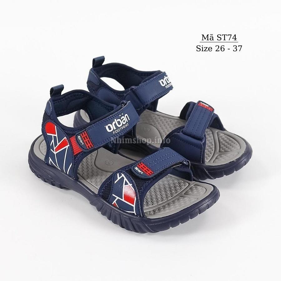 Sandal bé trai Urban xuất khẩu cao cấp dép quai hậu khỏe khoắn và năng động cho trẻ em 3 - 12 tuổi đi học đi biển ST74