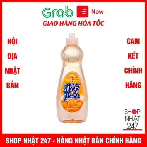 Chai nước rửa bát chén hương cam 600ml Rocket Nội địa Nhật Bản