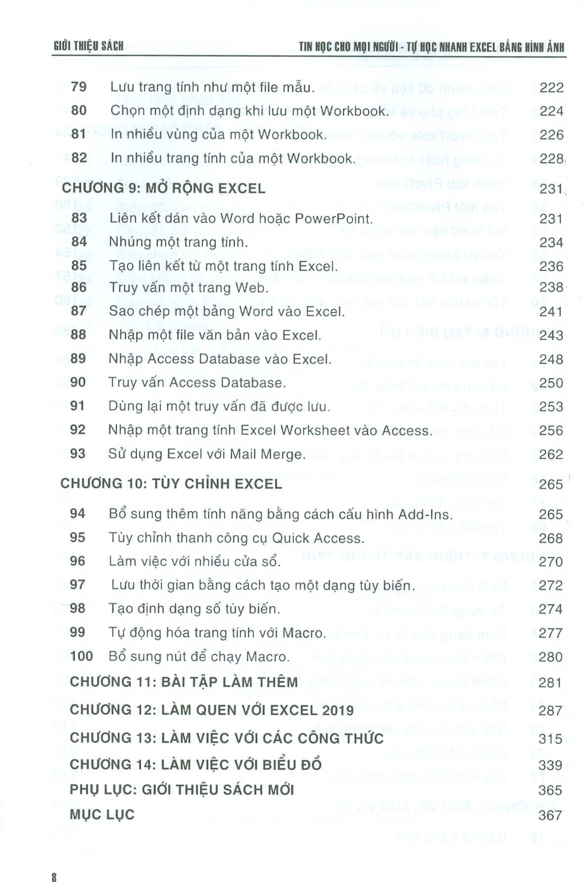 Tin Học Cho Mọi Người - Tự Học Nhanh Excel Bằng Hình Ảnh (Dùng cho các phiên bản 2021-2019-2016-2013; Hơn 100 câu hỏi thường gặp khi làm việc với Excel; Thực hành excel với các hướng dẫn từng bước)