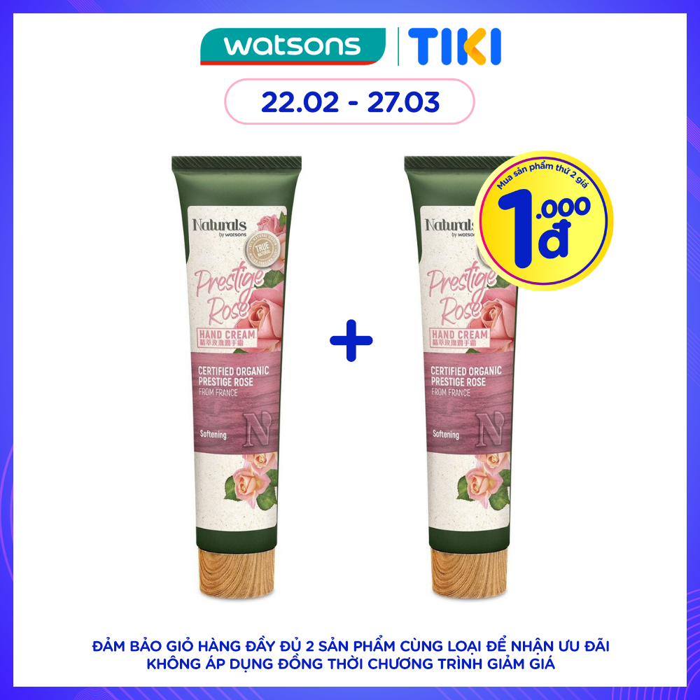 Kem Dưỡng Tay Naturals By Watsons True Natural Prestige Rose Hand Cream 30ml