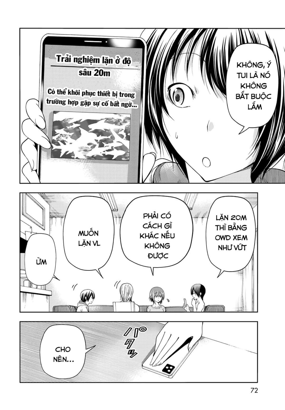 cô gái thích lặn - grand blue chapter 80 10