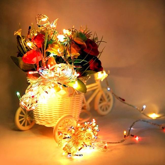 Đèn dây trang trí noel tết nháy 7 màu