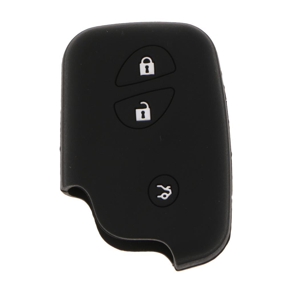 Silicone Car Remote Key Case Buttons Auto Key Case For Black