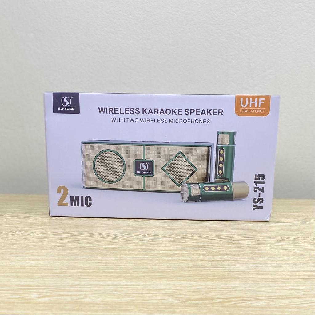 Loa Karaoke Bluetooth YS-215 Kèm 2 Micro Không Dây