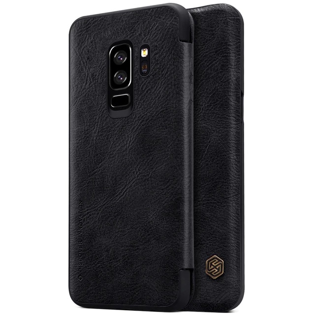 Bao da da bò Nillkin Qin cho Samsung Galaxy S9 Plus có ngăn đựng thẻ - Hàng Chính Hãng