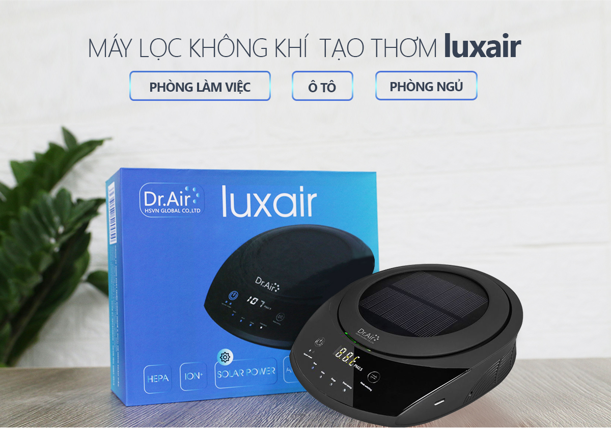 Máy lọc không khí ôtô HSVN Dr.Air Luxair (Màu ngẫu nhiên) - Hàng chính hãng