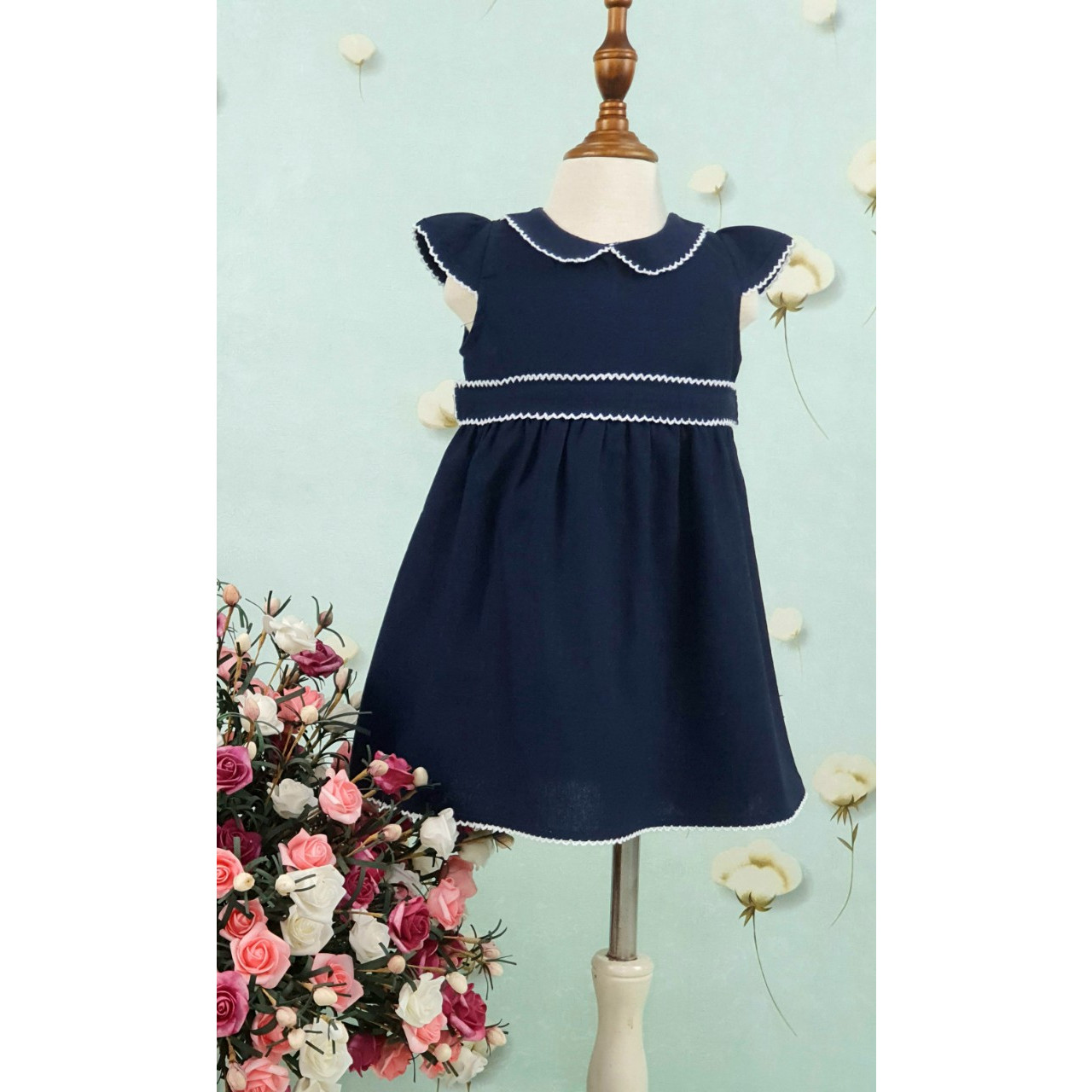 Đầm linen rode size trung Tamiuy Kids