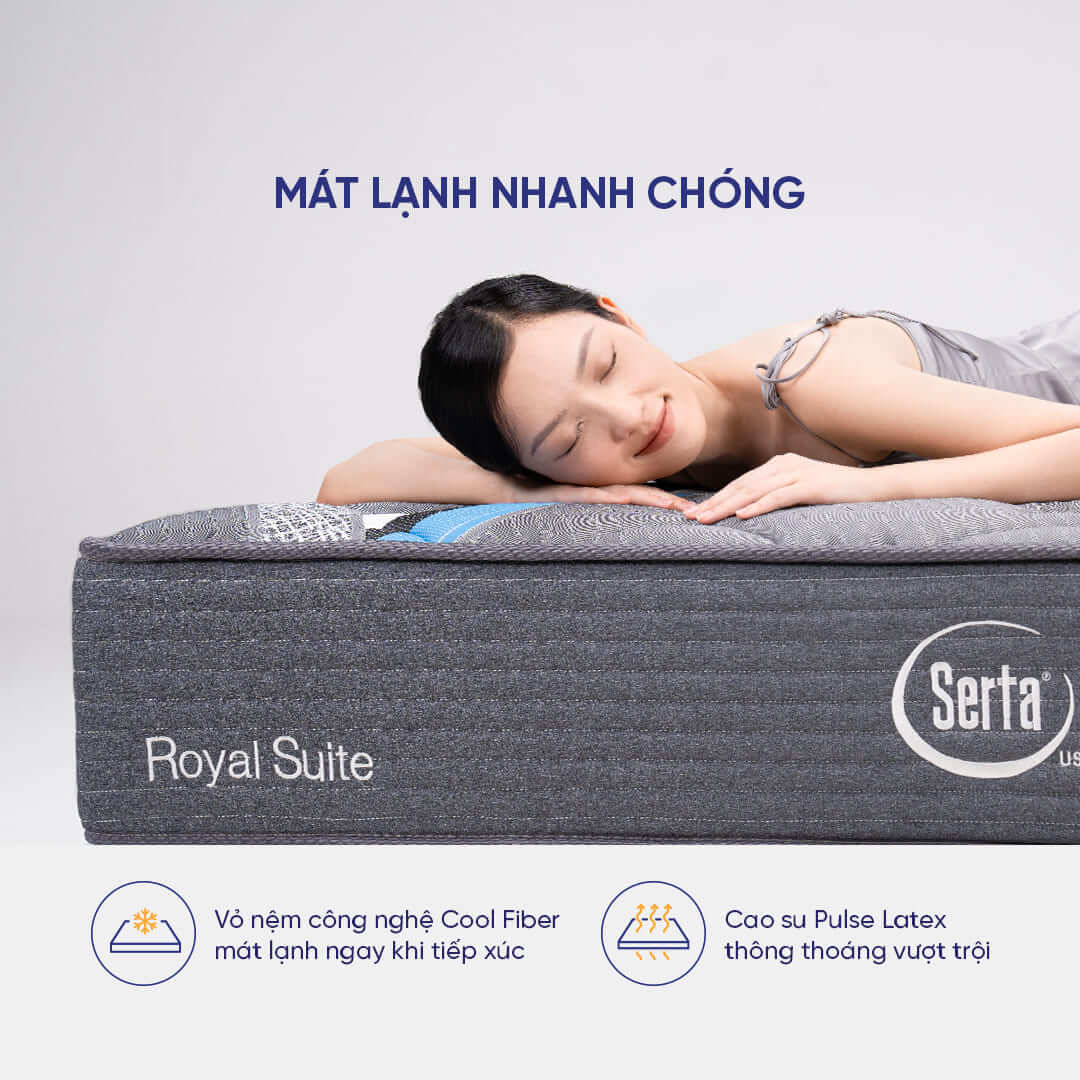 Nệm lò xo nhập khẩu Serta Perfect Sleeper Royal Suite 26 cm