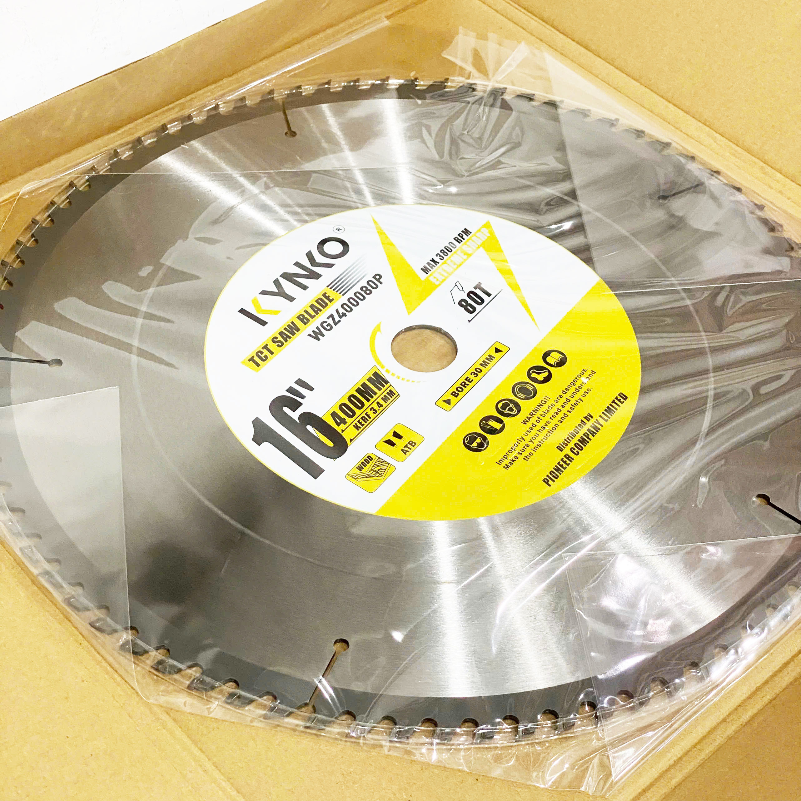 LƯỠI CƯA GỖ TCT 80 RĂNG đường kính phi Ø 400mm KYNKO WGZ400080P