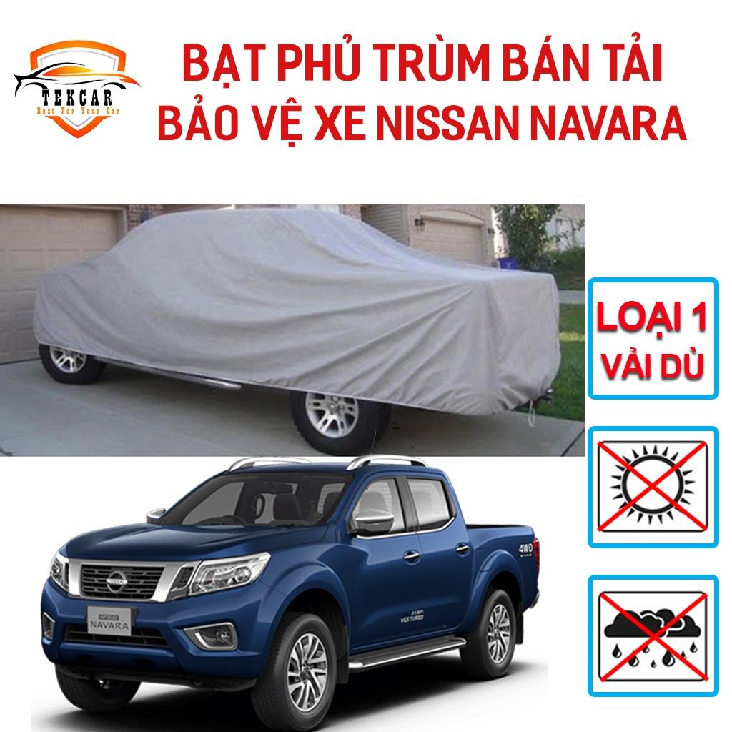 Bạt phủ xe ô tô bán tải Nissan Navara chất liệu vải dù Oxford cao cấp, bền bỉ , áo trùm 3 lớp xe bán