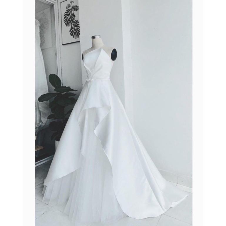 Đầm maxi dự tiệc mặc cưới xếp ngực ivy fashion - size M/L (kèm ảnh/video thật)MS135Y đi biển dự tiệc dạo phố bigsize gợi