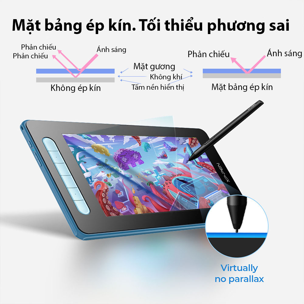 Bảng Vẽ Màn Hình XP-Pen Artist 10 Gen 2 Chip X3 Android 120% SRGB Cảm Ứng Nghiêng - Hàng Chính Hãng