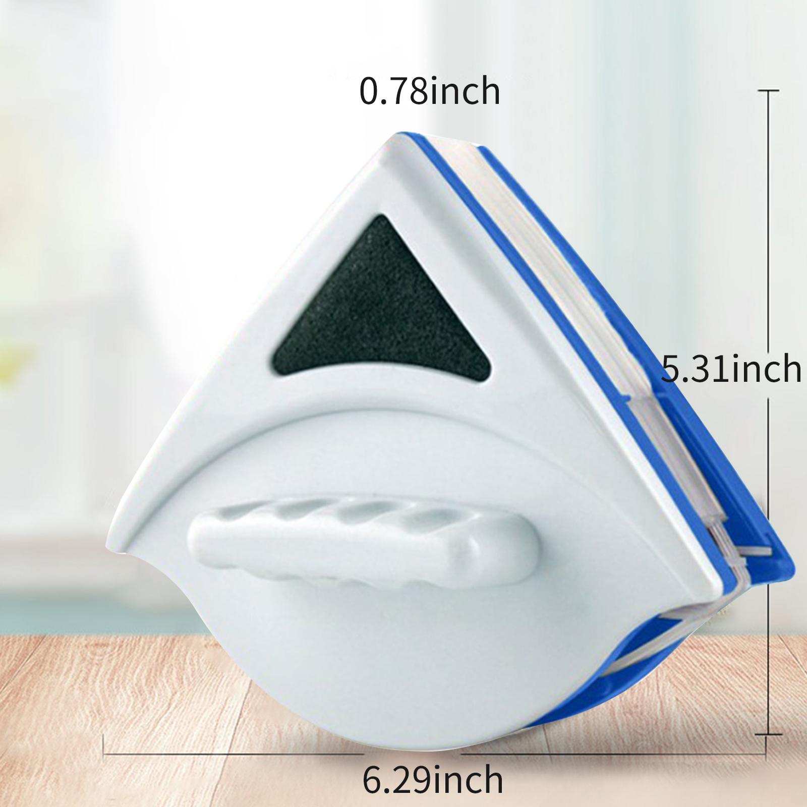 Double-side Magnetic Glass Wiper Window Cleaner Surface Cleaning Brush Triangle Cleaning Tools for High House Glass