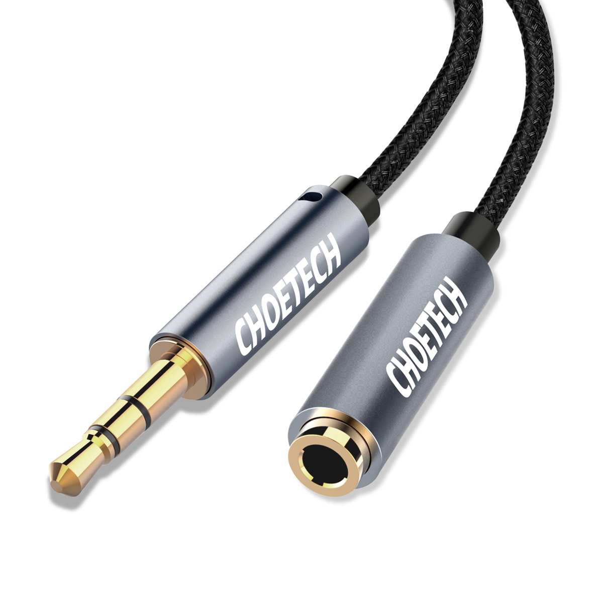 Cáp mở rộng CHOETECH Audio, 2 m, âm thanh nổi 3,5 mm, jack male to female cáp âm thanh cho iPhone, iPad, điện thoại thông minh, máy tính bảng - Hàng Chính Hãng