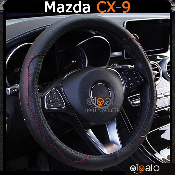 Bọc vô lăng volang xe Mazda CX9 da PU cao cấp BVLDCD - OTOALO