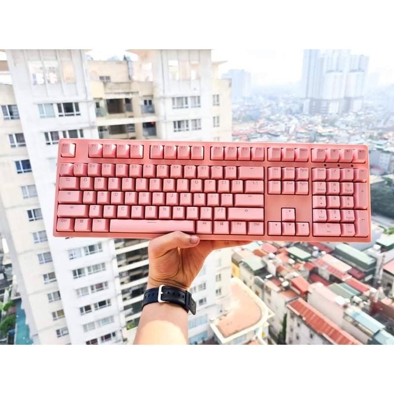 Bàn phím cơ 3108S Pink Led White | Cherry Switch | Keycap PBT |
