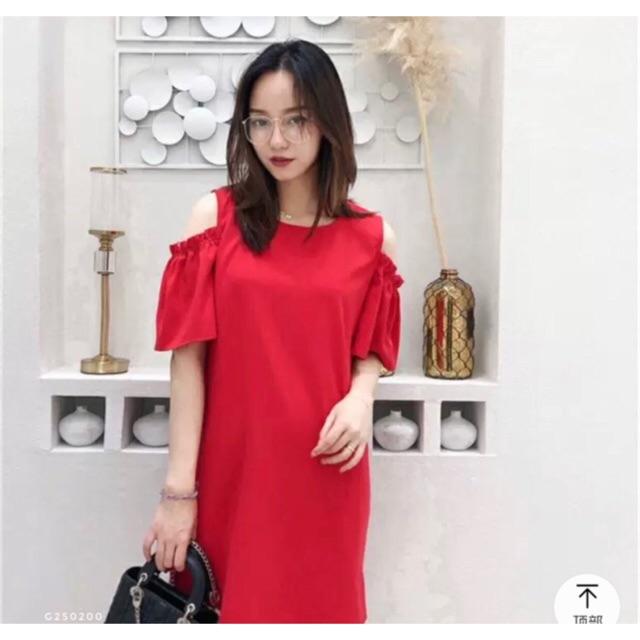 VÁY SUÔNG HỞ VAI CHO CON BÚ SZ SML