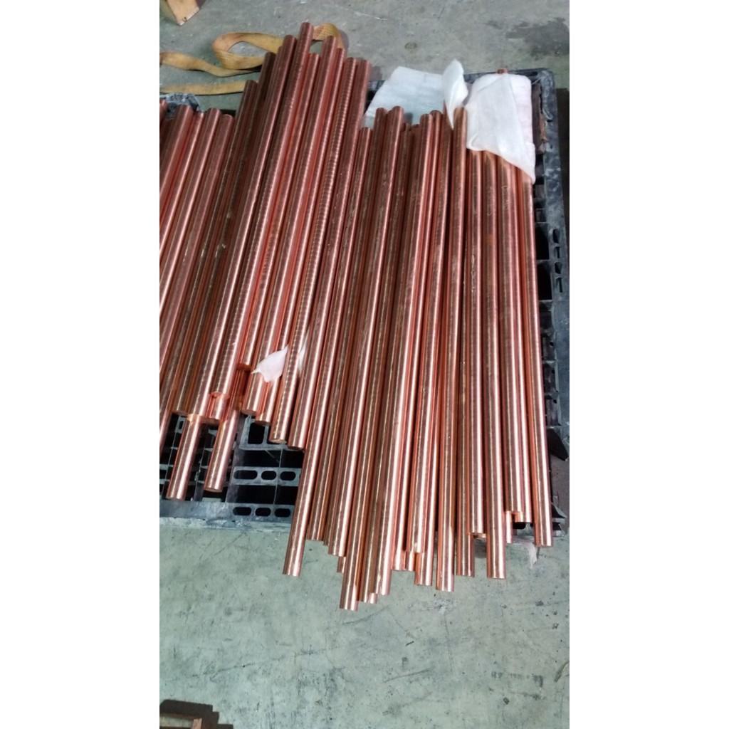 Đồng cây tròn đỏ phi 16 dài 1m