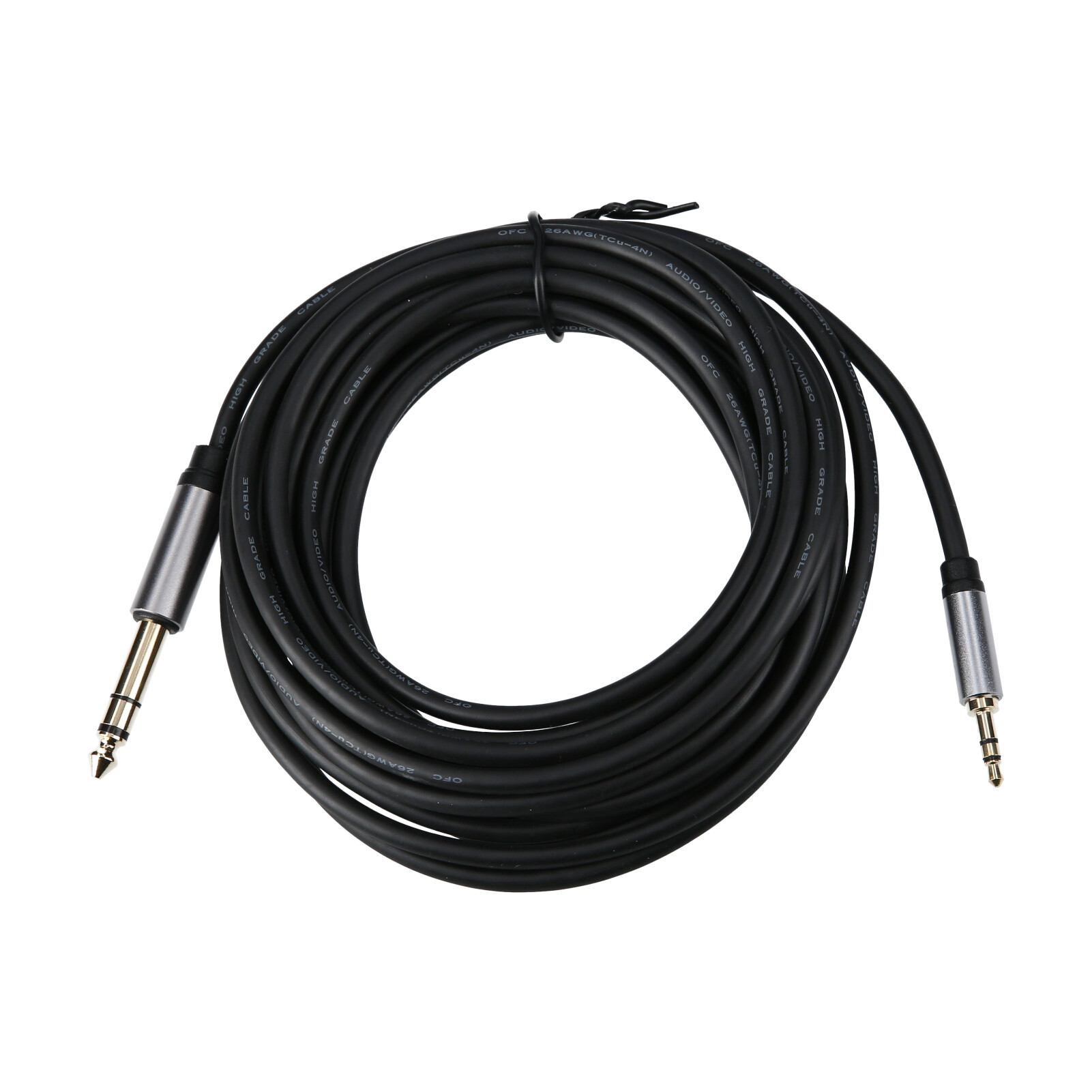 Cáp Âm Thanh 3,5mm Đến 6,5mm Male Sand Male Âm Thanh Nổi 5m Vỏ Hợp Kim Nhôm Cho Điện Thoại Máy Tính Xách Tay