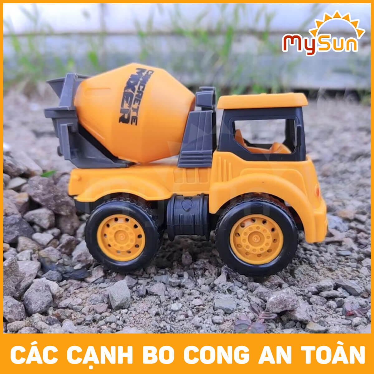 Bộ xe công trình đồ chơi cho bé mô hình xe ô tô cần cẩu xe ben cở cát xe bồn trộn bê tông đồ chơi