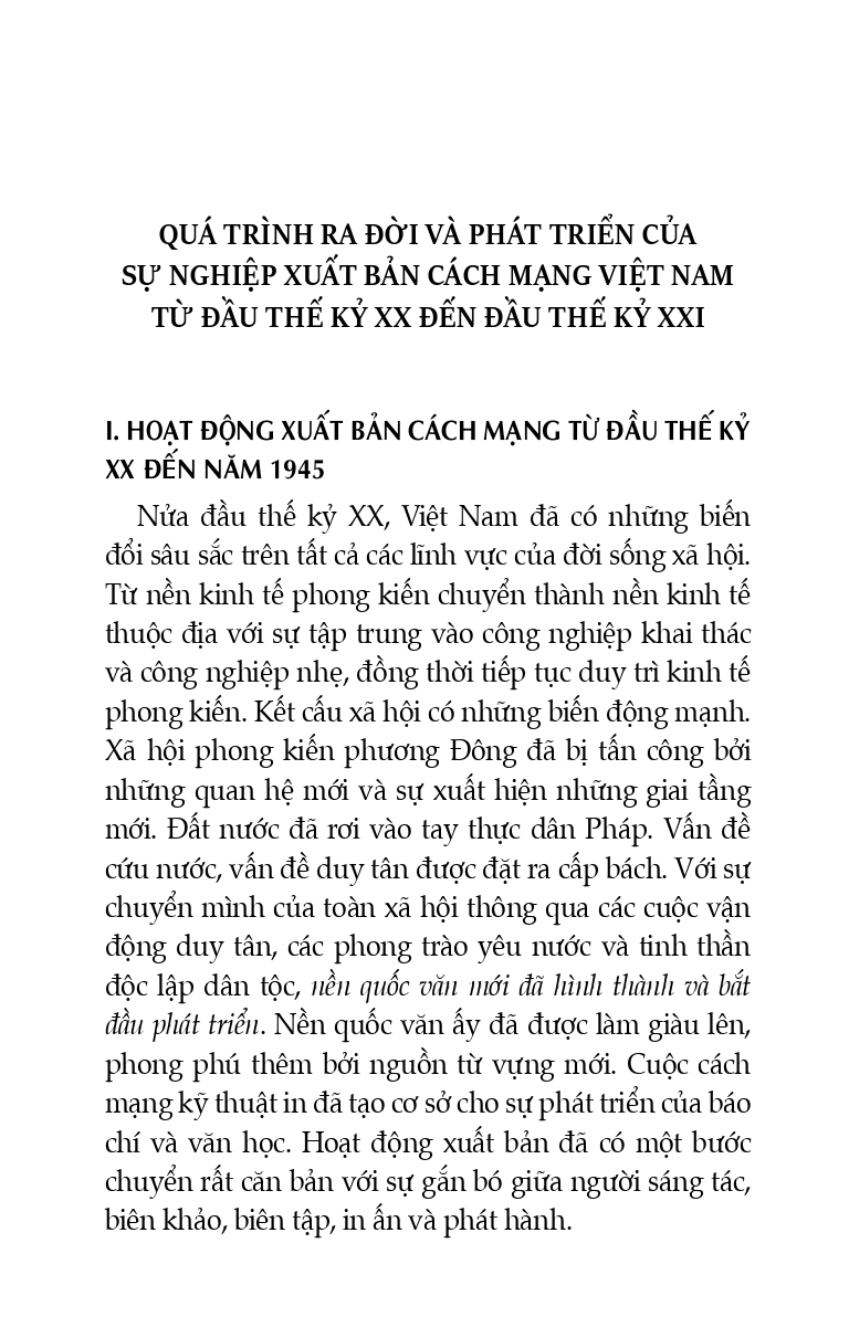 Mấy Vấn Đề Về Xuất Bản Và Văn Hoá Đọc Việt Nam Hiện Nay