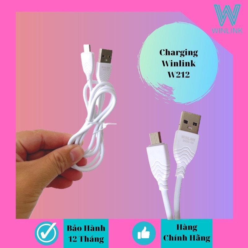 Dây cáp sạc nhanh winlink 5A W212 chân Micro ( Dùng cho Oppo,Samsung, Nokia, Vivo)