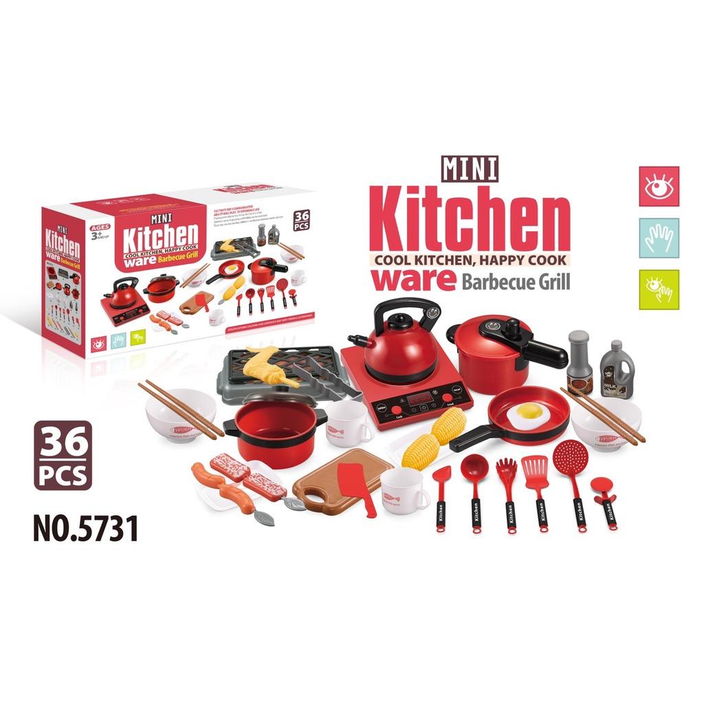 BỘ ĐỒ CHƠI NẤU ĂN 36 MÓN KITCHEN- HÀNG LOẠI 1 TO ĐẸP