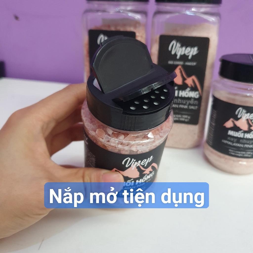 Muối Hồng Himalaya Vipep loại Hạt, Xay nhuyễn 200g đến 500g nhập khẩu
