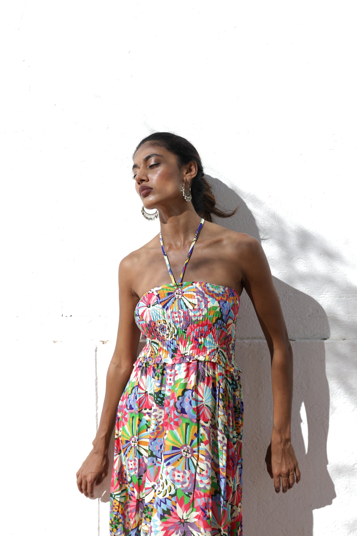 Maxi Hoa Cotton Cao Cấp Luna Llena