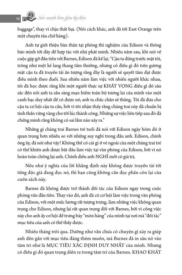 Sách Sức Mạnh Làm Giàu Kỳ Diệu - Nghĩ Giàu & Làm Giàu - Những Nấc Thang Kỳ Diệu Chạm Đến Thành Công Chìa Khóa Thành Công (Napoleon Hill)