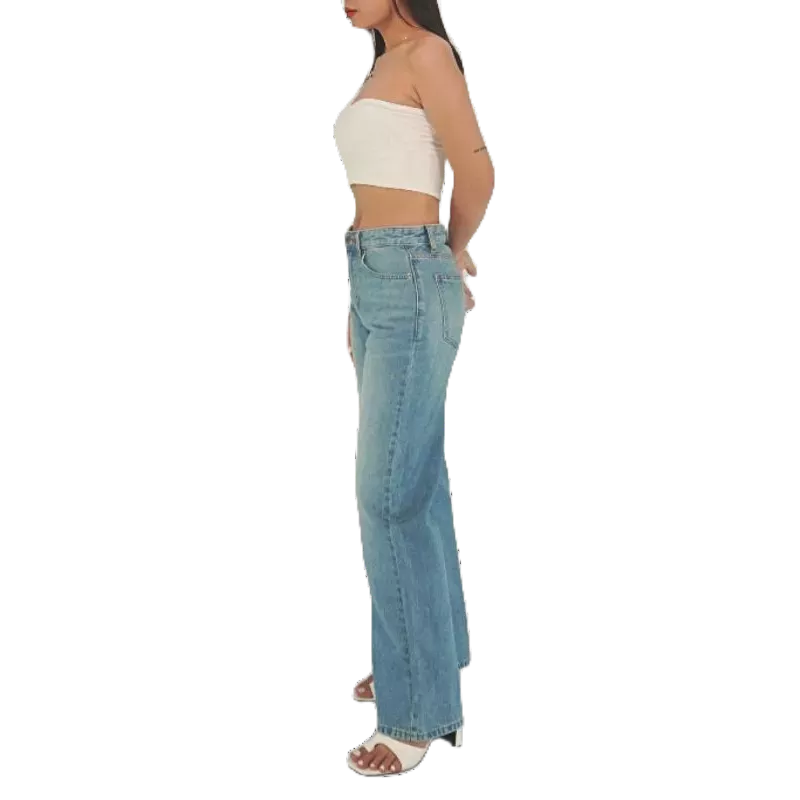 Quần Jean Cạp Thêu  P18, Quần bò cạp cao bigsize, co giãn Cao Cấp, Trẻ Trung - thương hiệu Samma Jeans