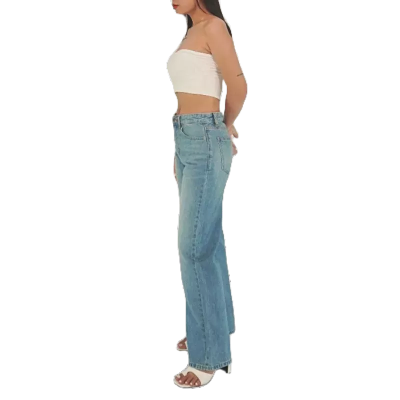 Quần Jean Cạp Thêu P18, Quần bò cạp cao bigsize, co giãn Cao Cấp, Trẻ Trung - thương hiệu Samma Jeans.