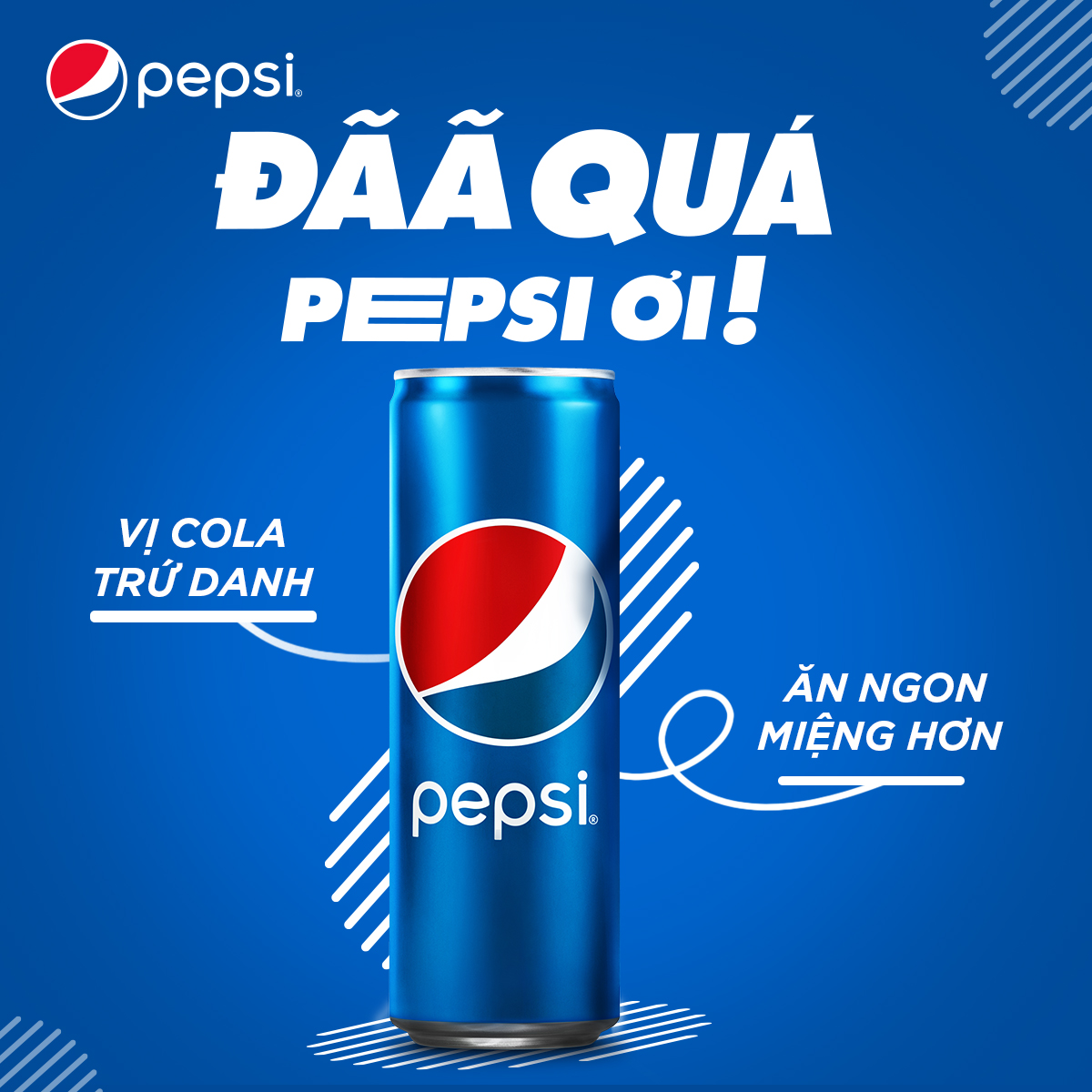 Thùng 24 Lon Nước Ngọt Có Gaz Pepsi lon xanh (320ml/lon)