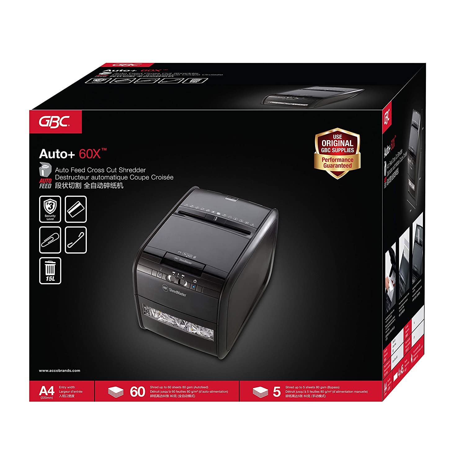 Máy Hủy Giấy GBC Auto 60X