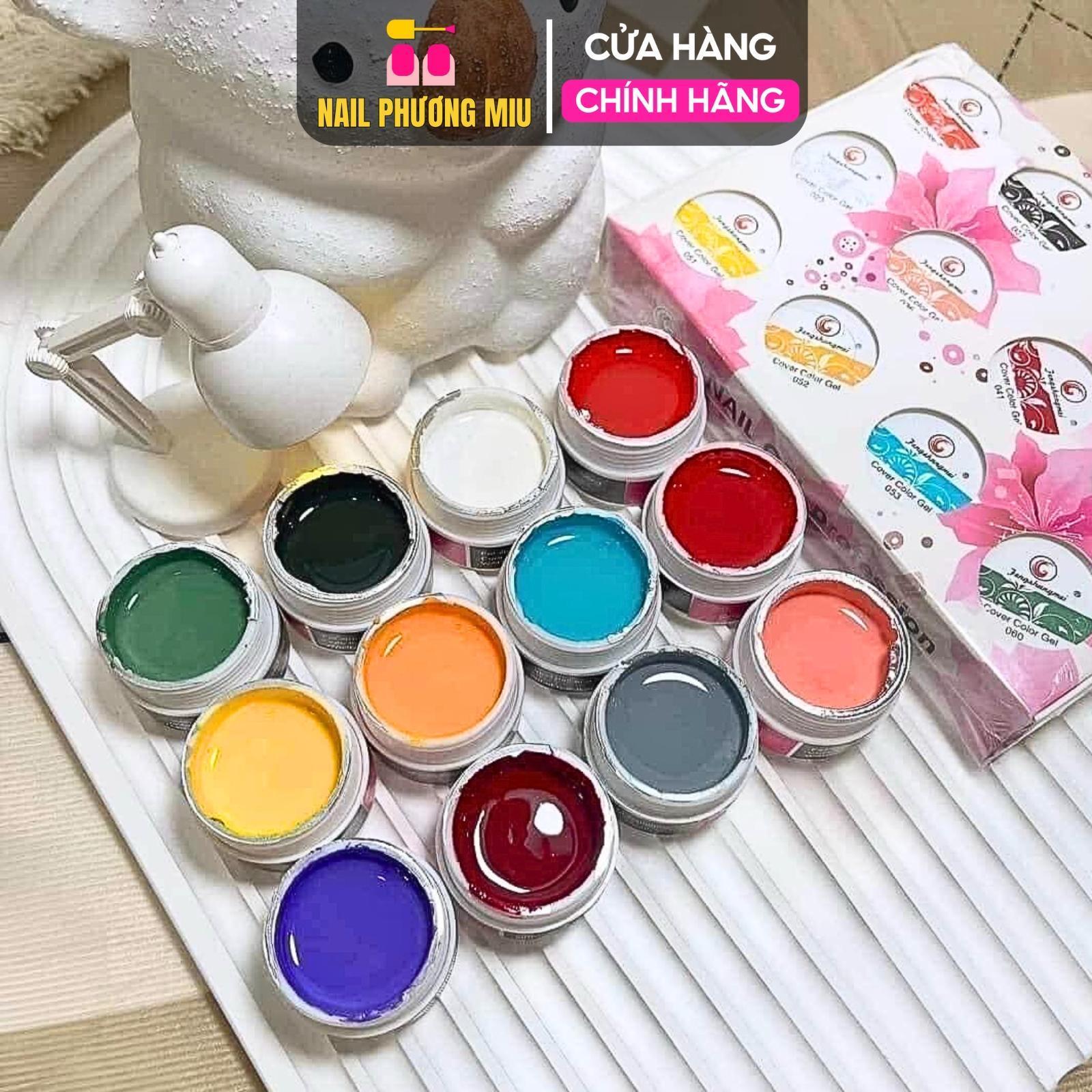 Set Gel Vẽ Nổi FENGSHANGMEI HULIAN 12 Màu Siêu Đặc Làm Nail 8ml/Hũ Không Vón Cục, Dễ Gel Vẽ Họa Tiết Nổi Cho Móng Sơn Gel Nữ Women