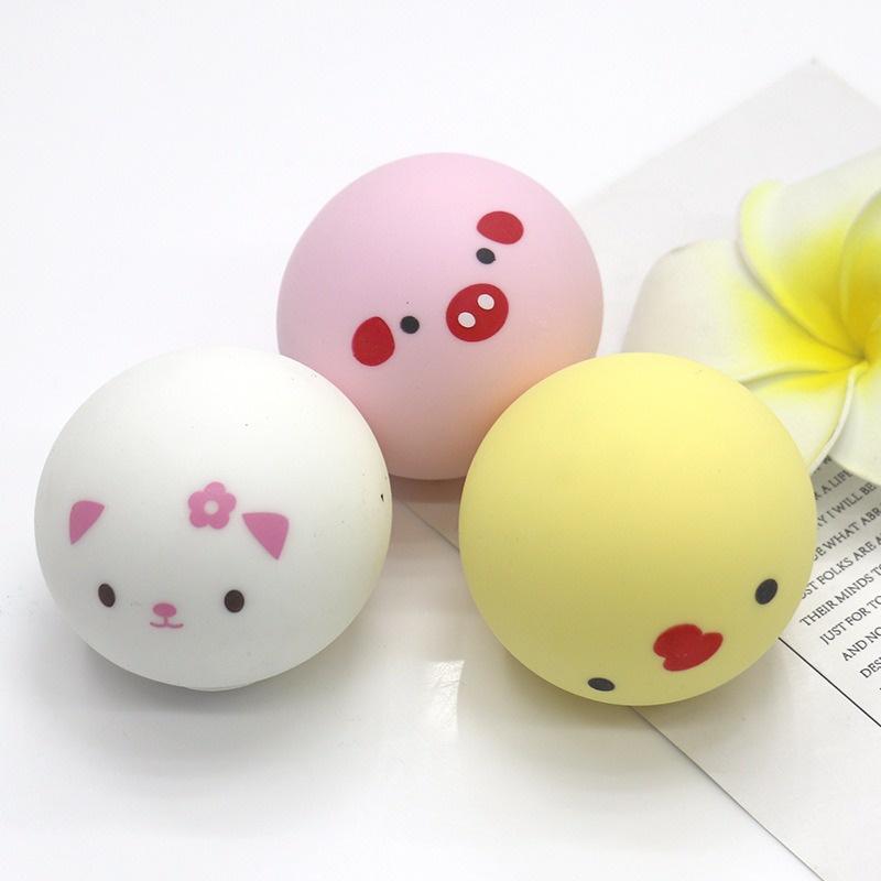 GUDETAMA SQUIShY Bánh Bao Gà Vàng Thỏ Trắng Heo Hồng Mặt Gấu Trúc cực đáng yêu mochi slime