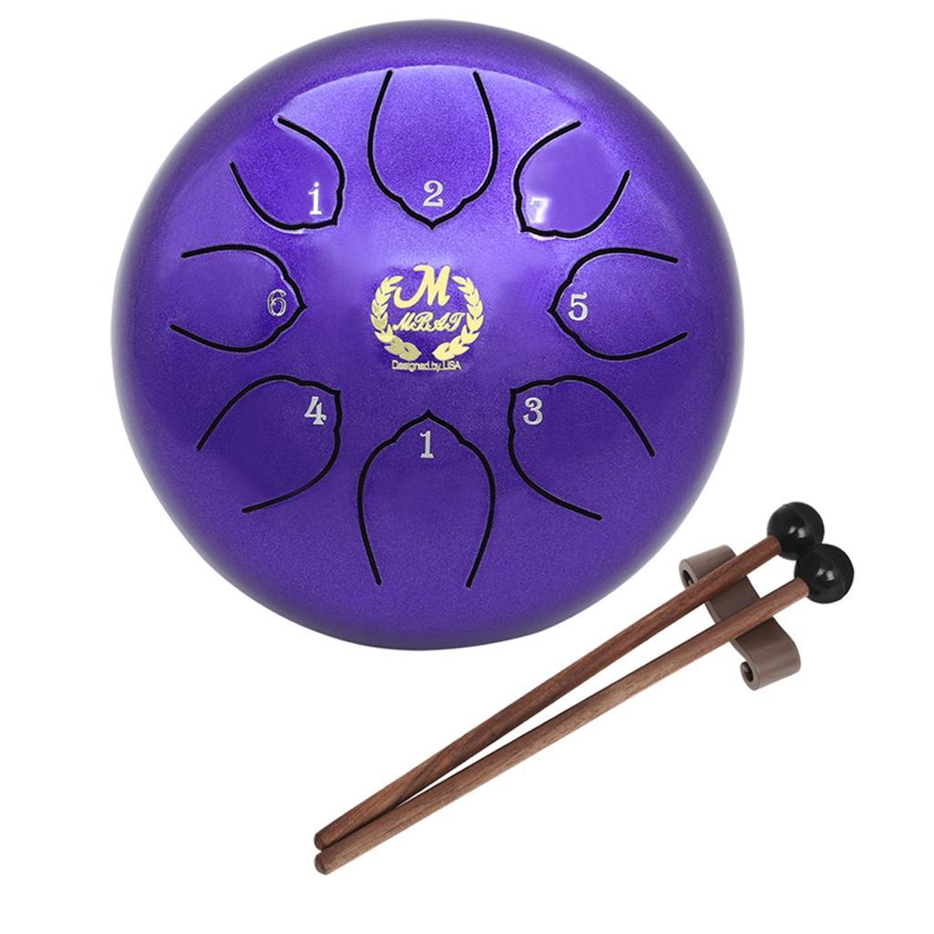 6inch Lotus Steel Tongue Drum Best Sound W/ Mallets