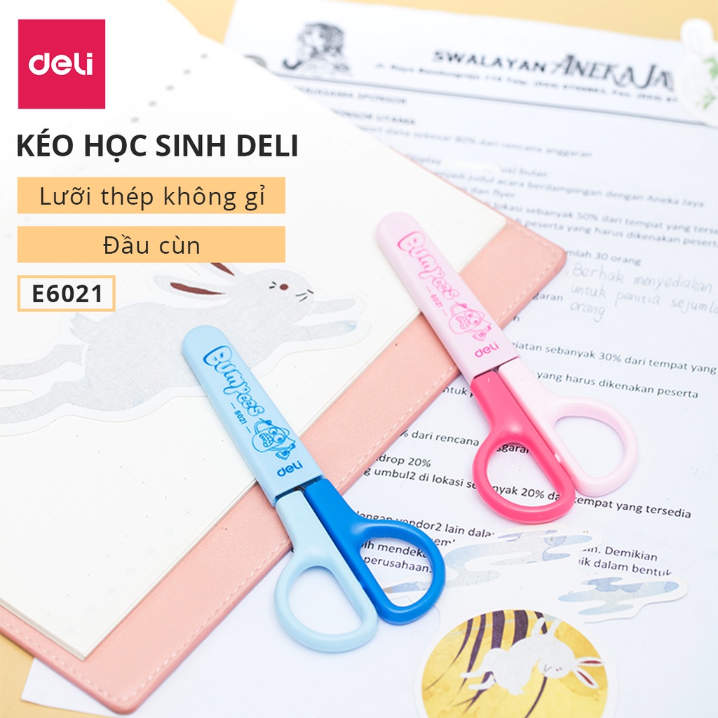 Kéo học sinh 121mm Deli - 6021