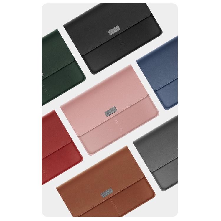 Túi bao da đựng Macbook Laptop chống nước chống sốc kèm bao da nhỏ đựng phụ kiện